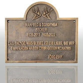 Memorial Brass Plaque Plate MBP03
